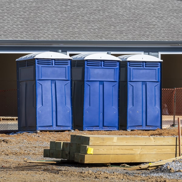 are there any restrictions on where i can place the porta potties during my rental period in Salem North Carolina